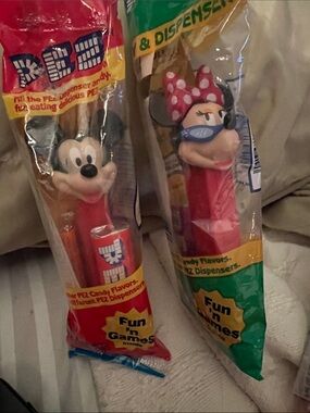 Disney PEZ Candy Dispensers Set — Mickey & Minnie in Pink